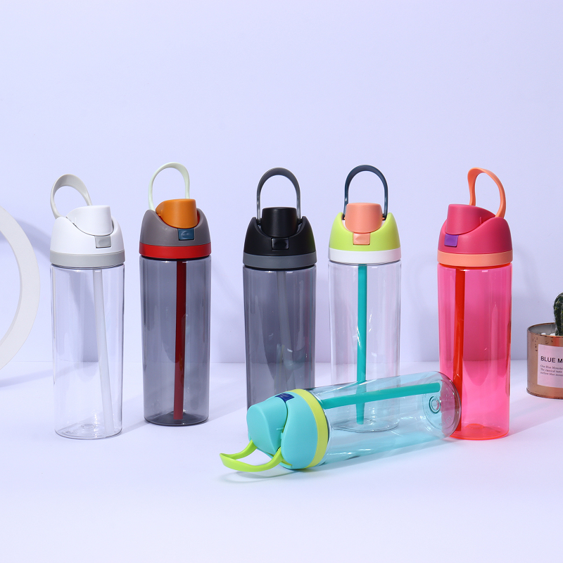 Blank 24oz Transparent Water Bottles Plastic