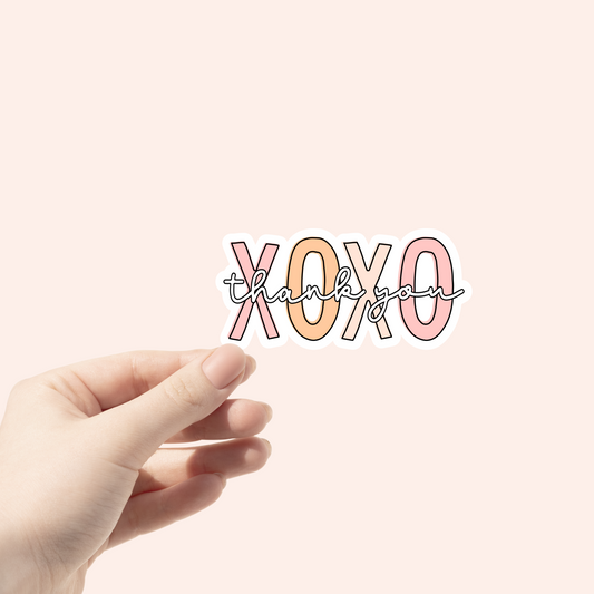 XoXo Thank You | Small Business Stickers | Packaging Stickers