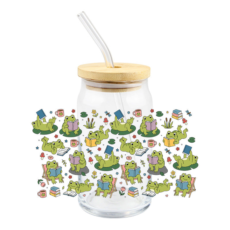 Reading Frogs | UVDTF Cup Wrap