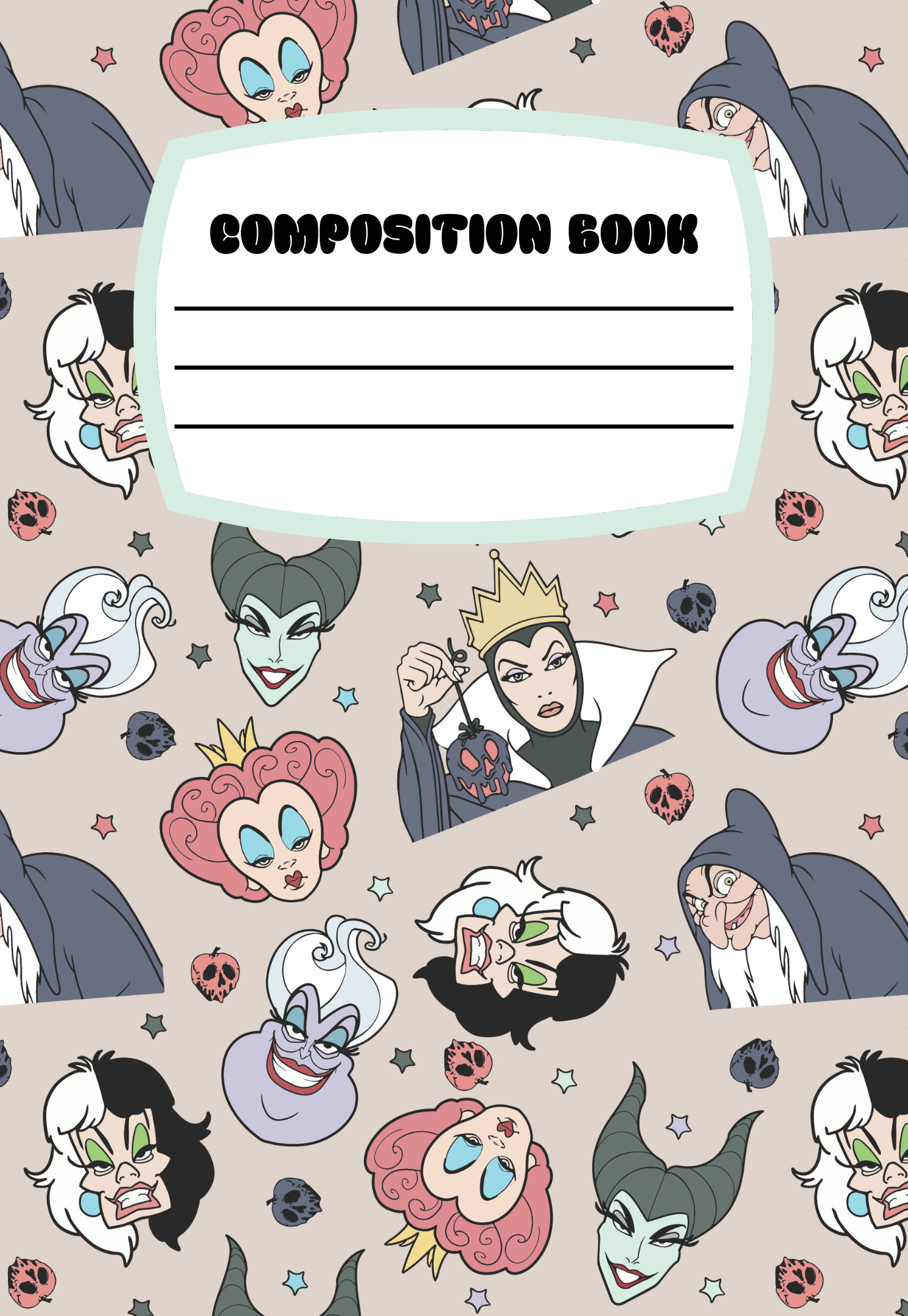 Villains Notebook | Print