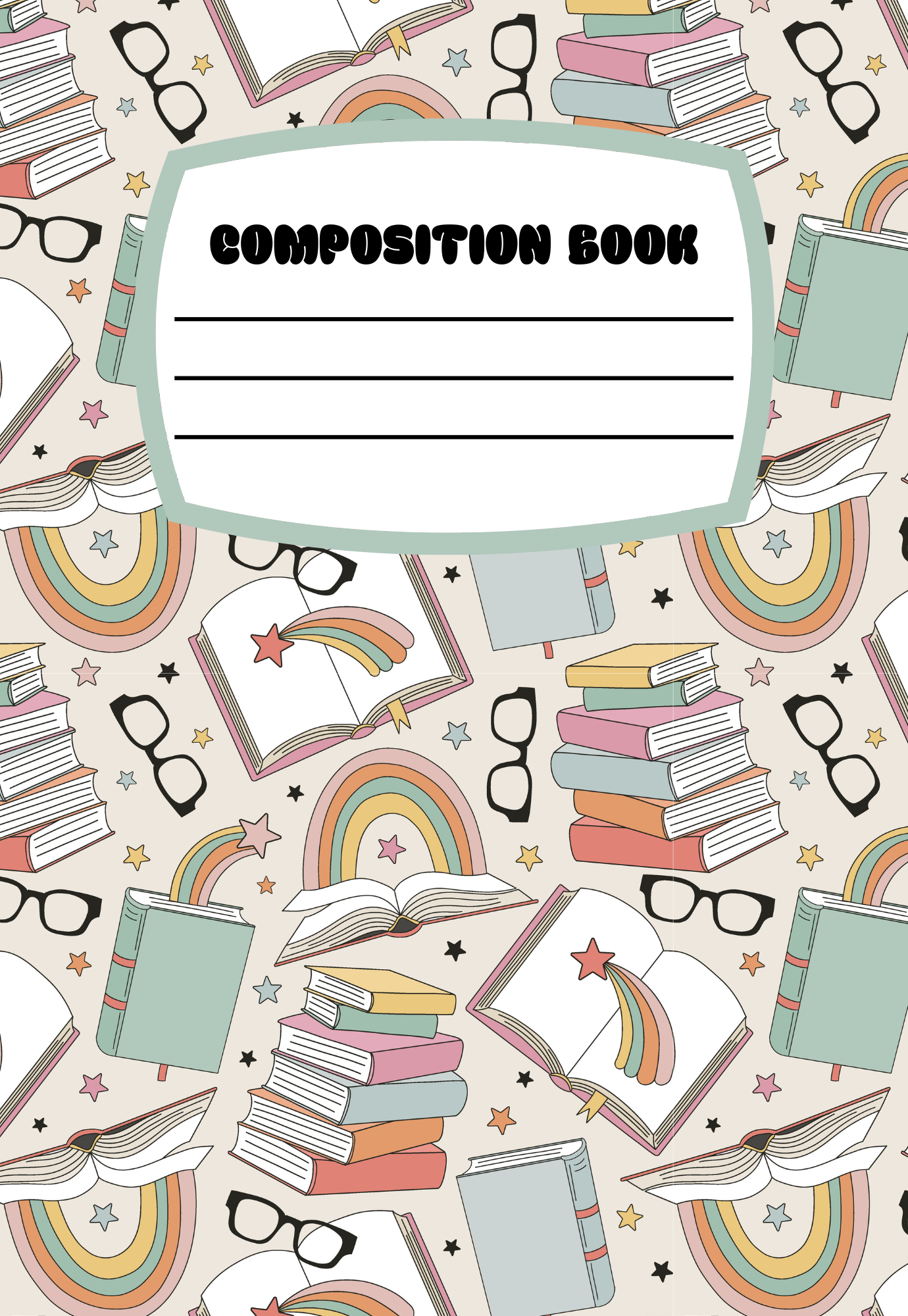 NEW Books & Rainbows Notebook | Print