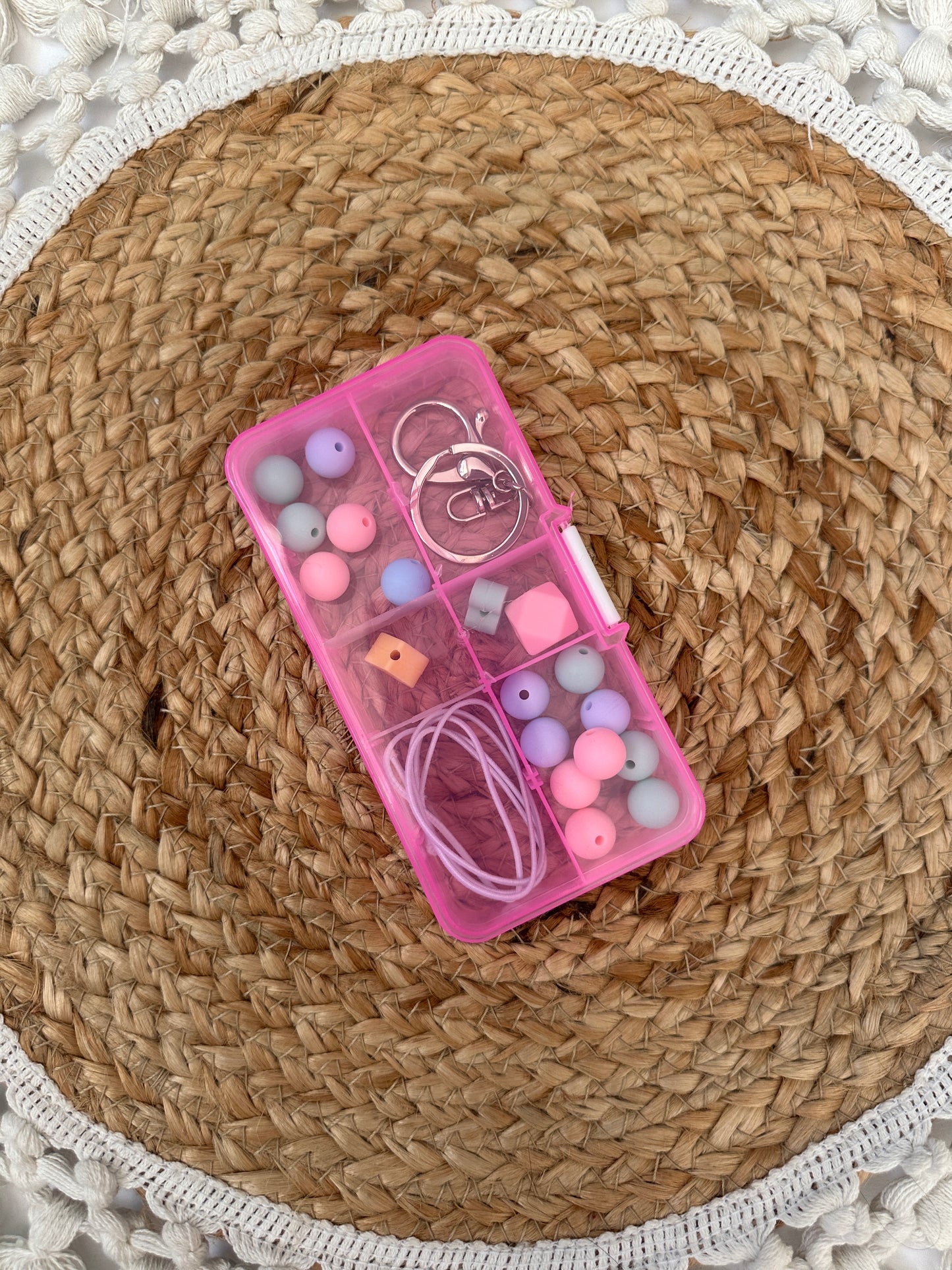 Pastel Hearts Themed DIY Wristlet Kit