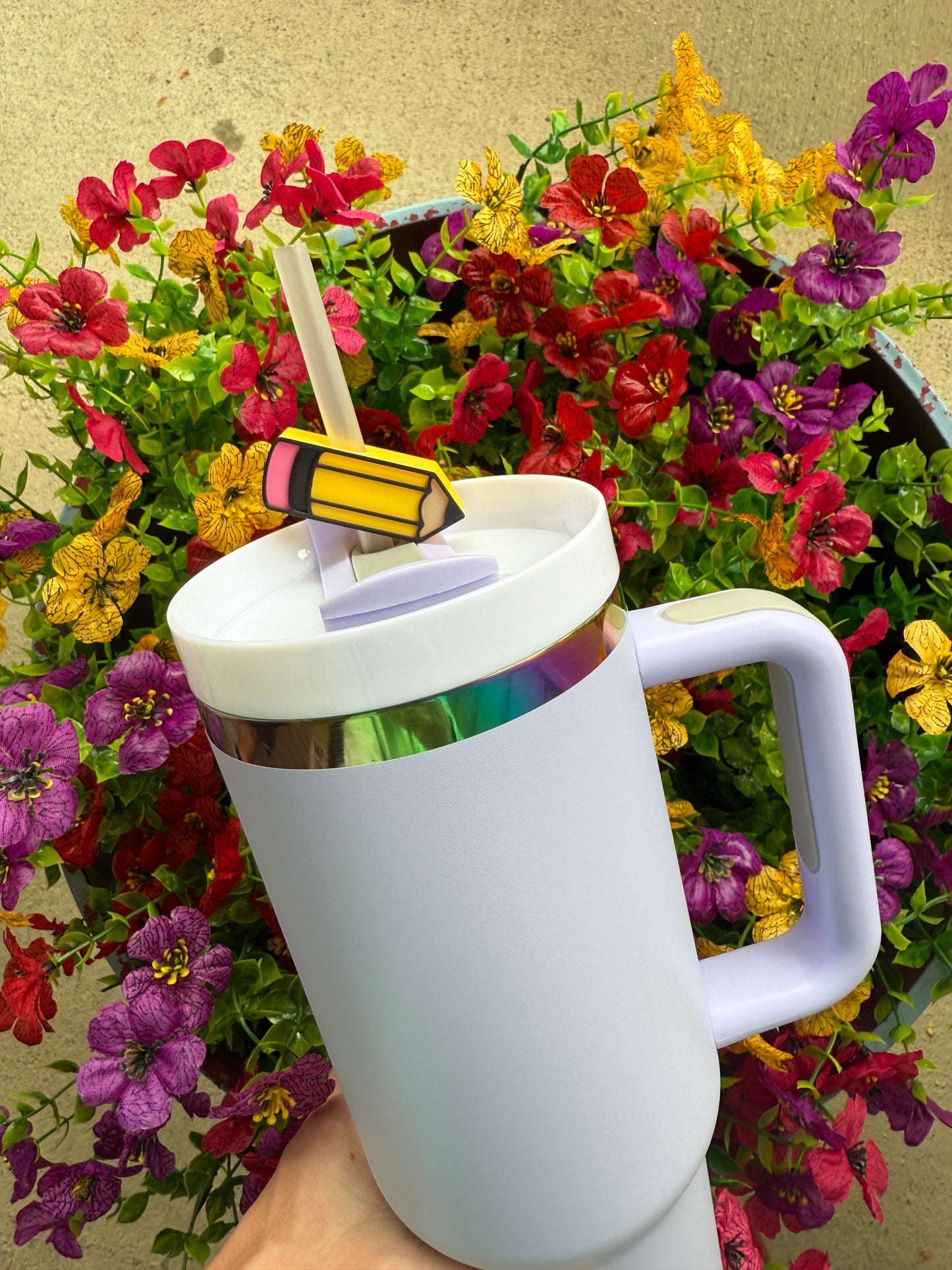 Pencil 3D Straw Topper | 8 MM or 10 MM