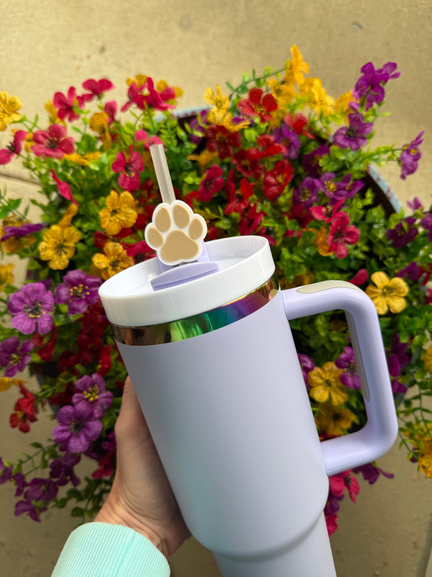 Paw Print 3D Straw Topper | 8 MM or 10 MM