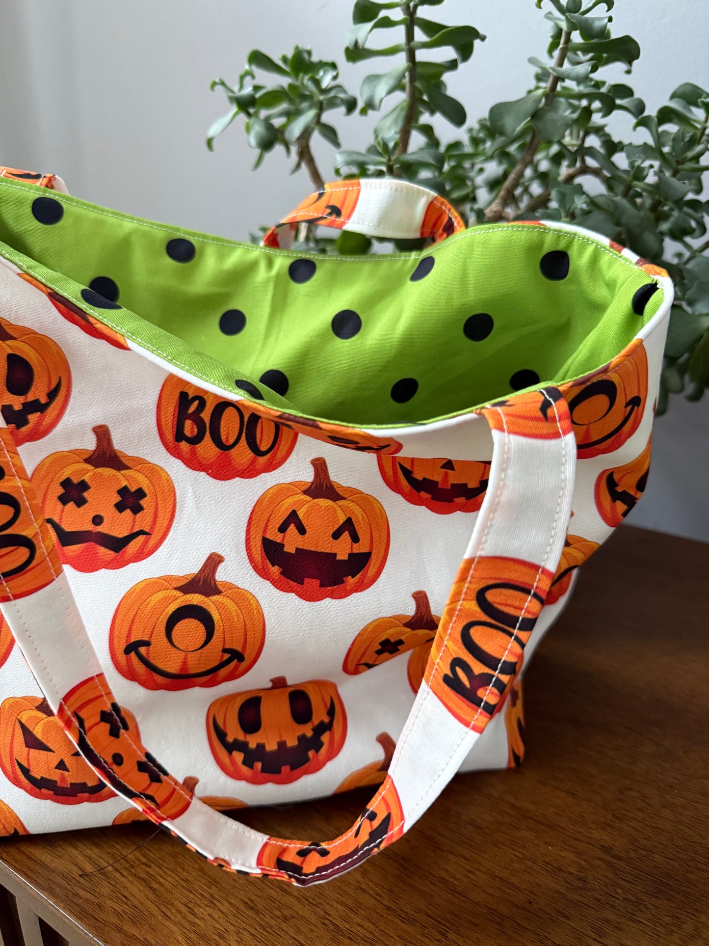 Boo Pumpkins Trick or Treat Tote