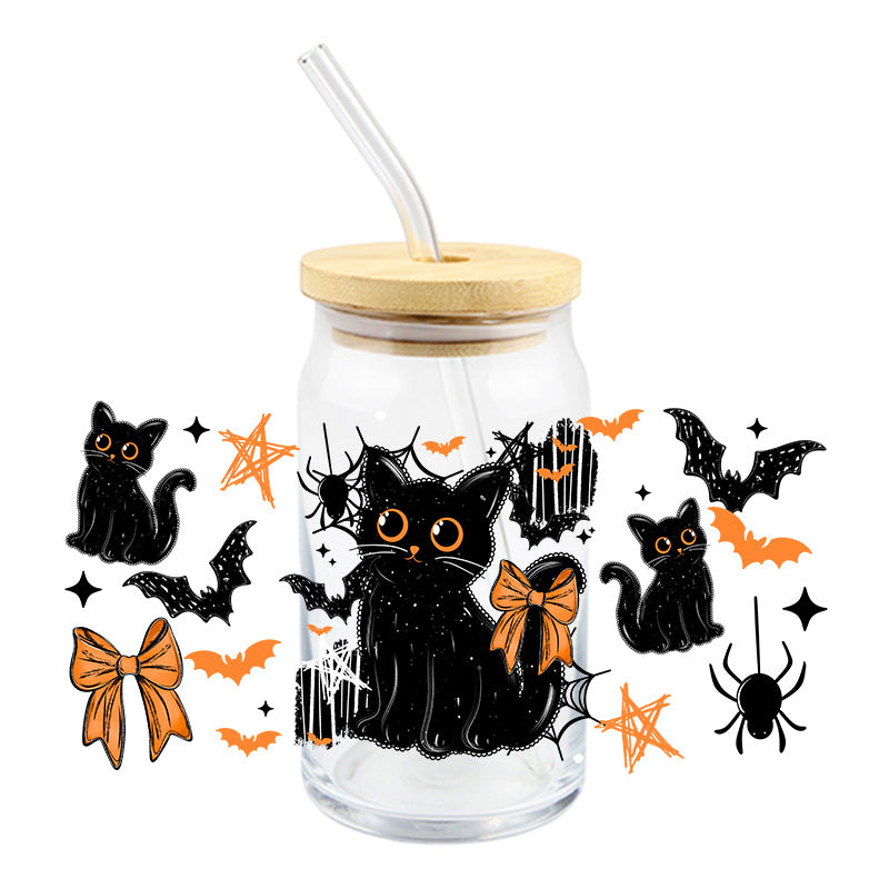 Black Cat & Bows | UVDTF Cup Wrap