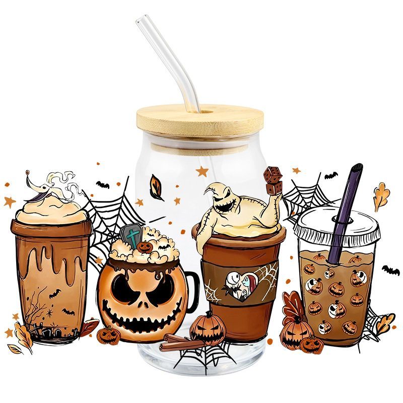 NBC Pumpkin Cups | UVDTF Cup Wrap