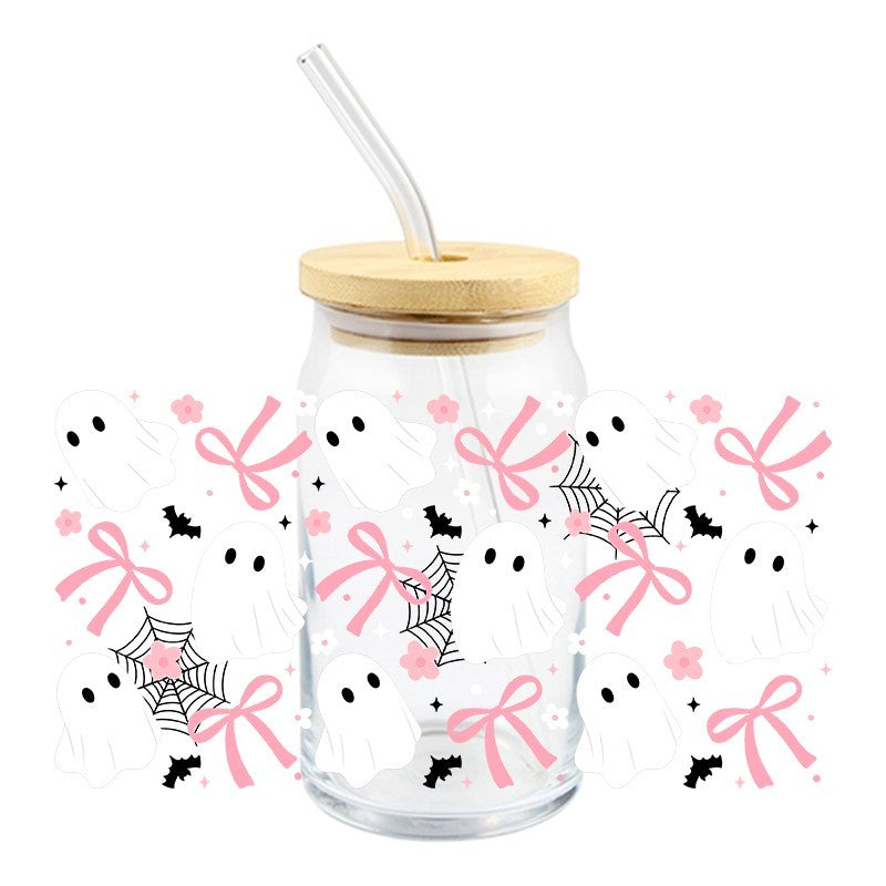 Ghosts & Bows | UVDTF Can Glass Wrap