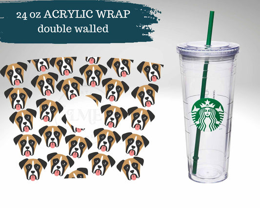 Boxer Dog Breed | 24 oz Acrylic Cup