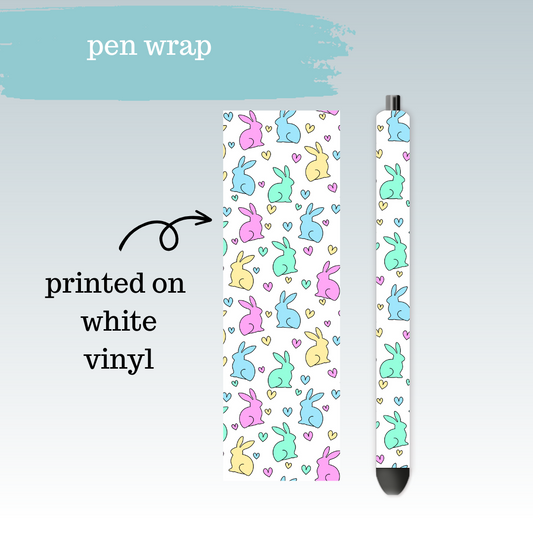Pastel Bunnies | Pen Wrap