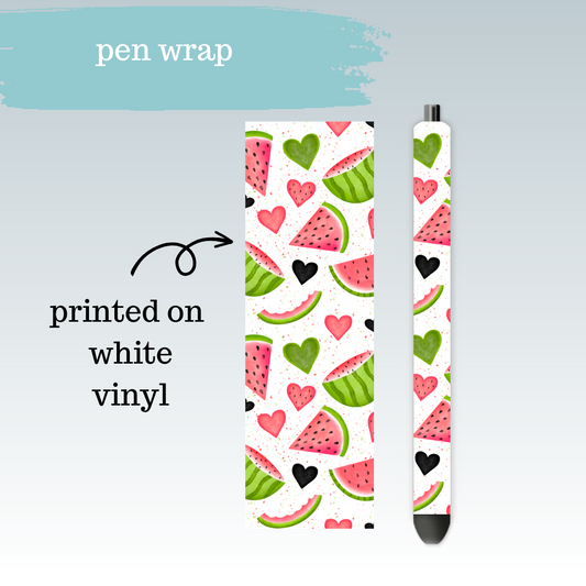 Watermelon Hearts | Pen Wrap