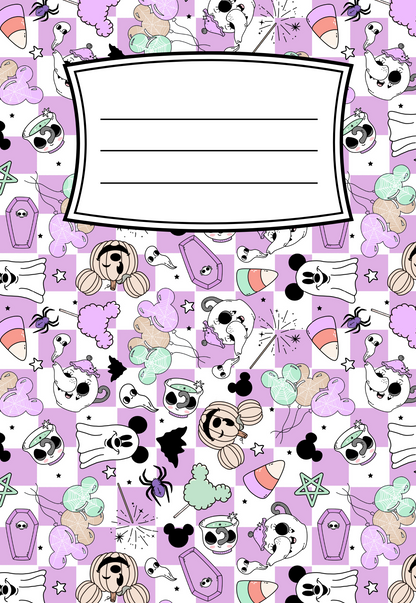NEW Checkered Magical Halloween Notebook | Print
