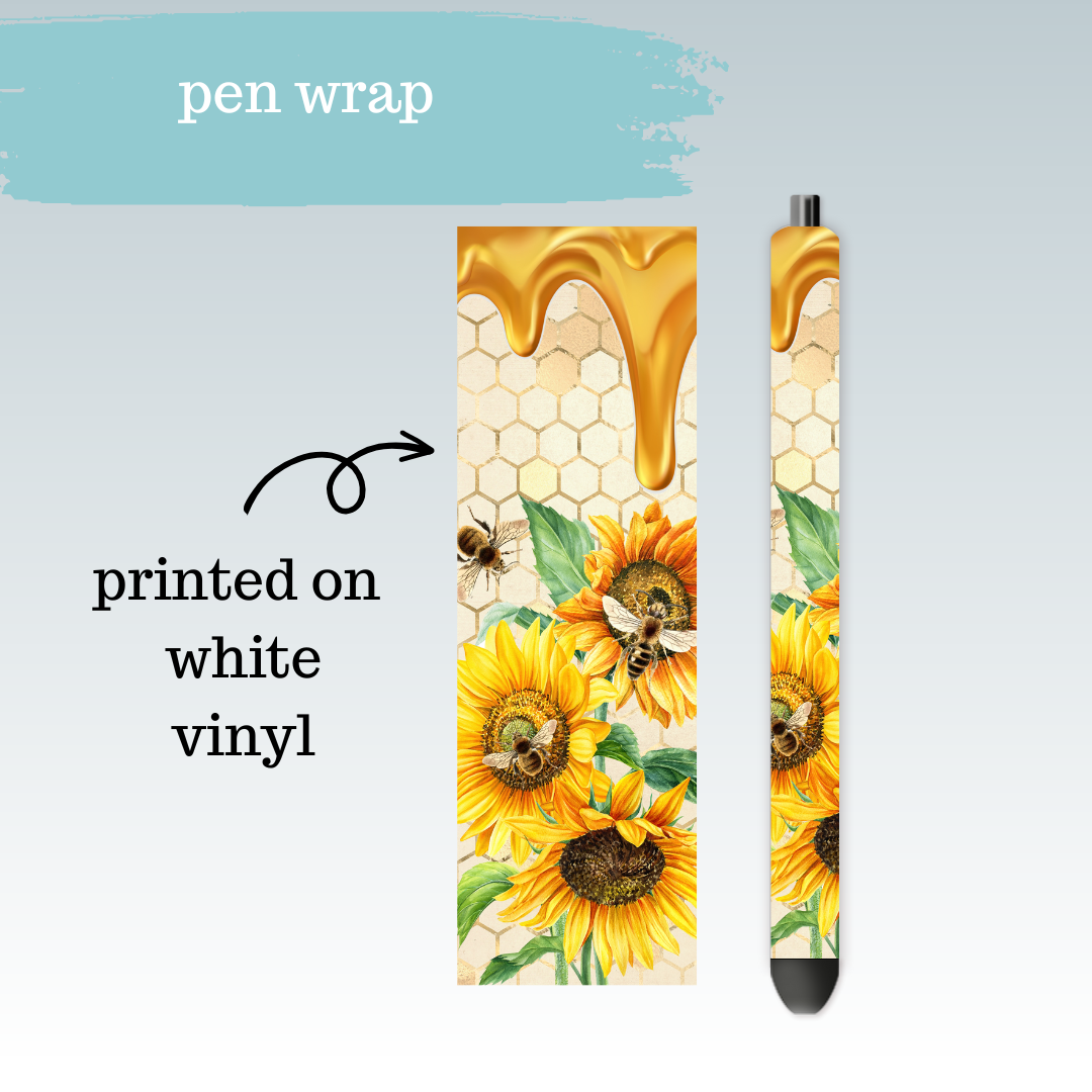 Honeycomb Sunflowers | Pen Wrap