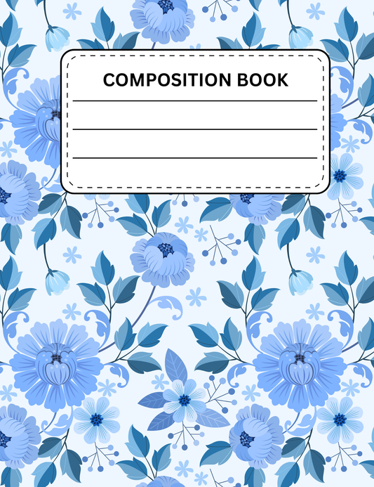 Blue Floral *new* Notebook | Print