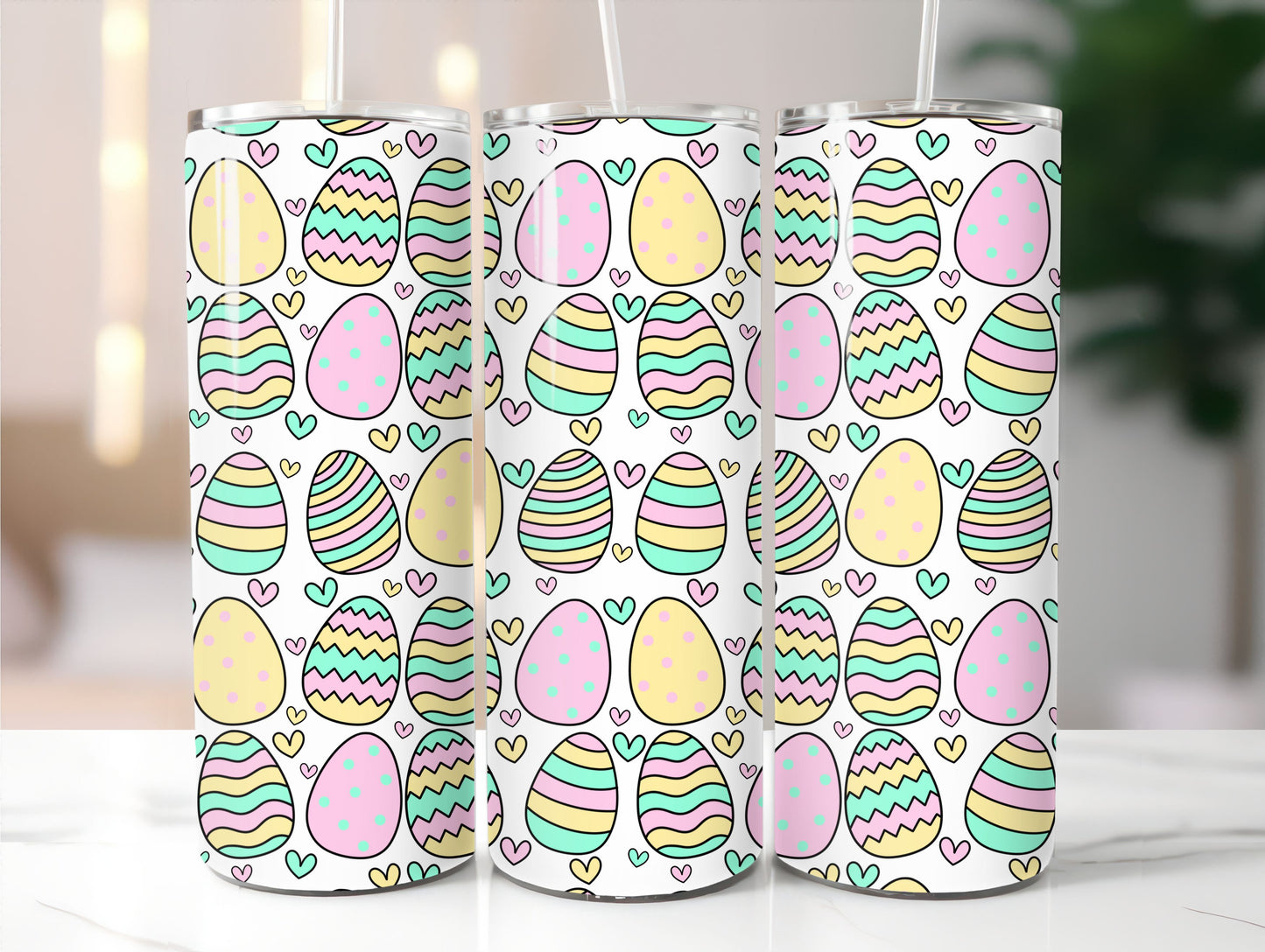 Pastel Easter Eggs | 20 oz Sublimation Print