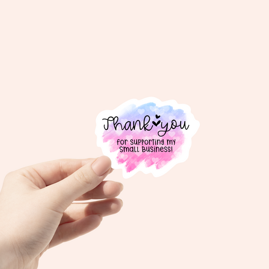 Thank You Watercolor | Small Business Stickers | Packaging Stickers