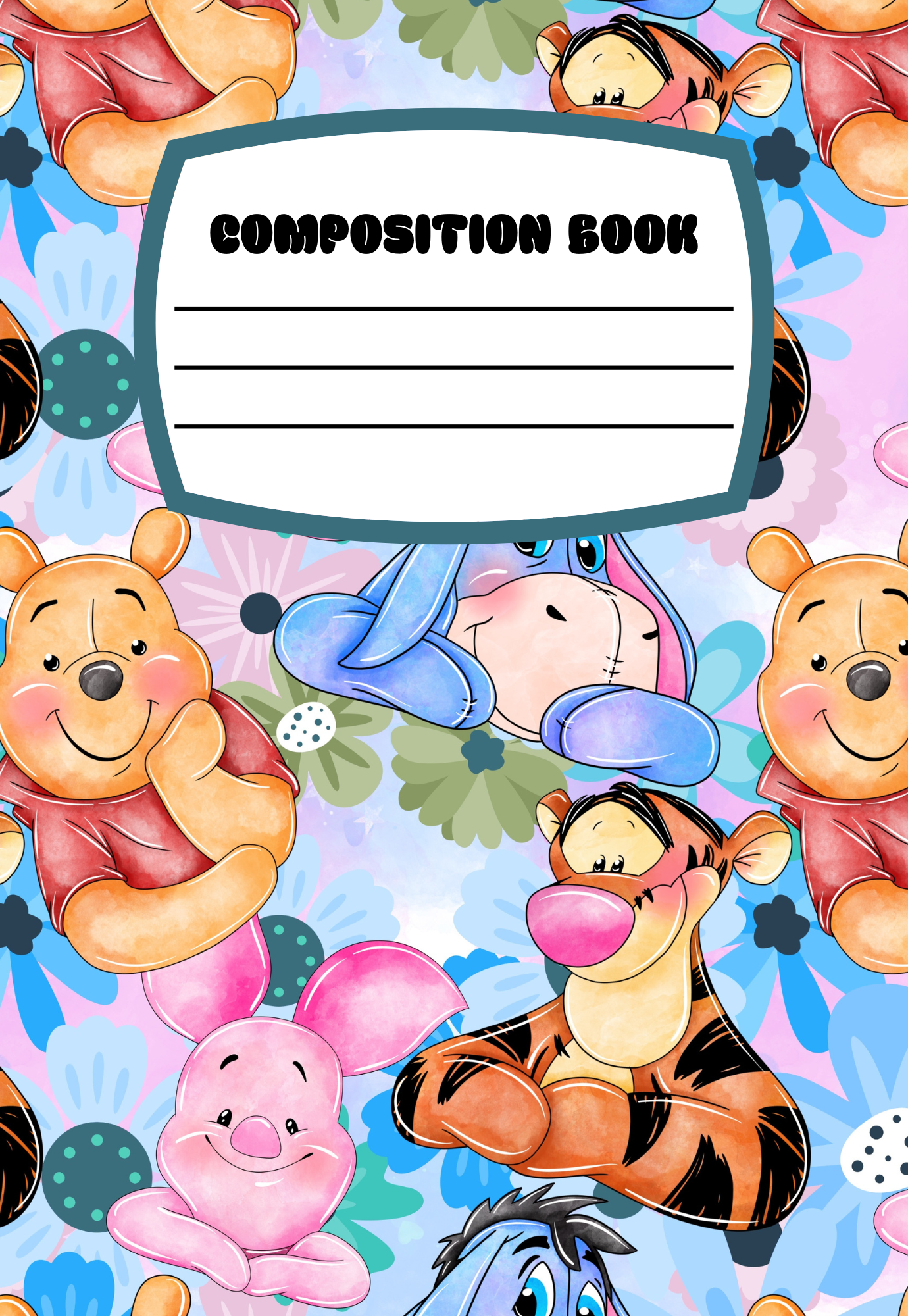 NEW Floral Honey Bear & Friends Notebook | Print