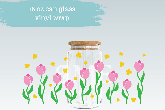 Tulips | 16 oz Can Wrap