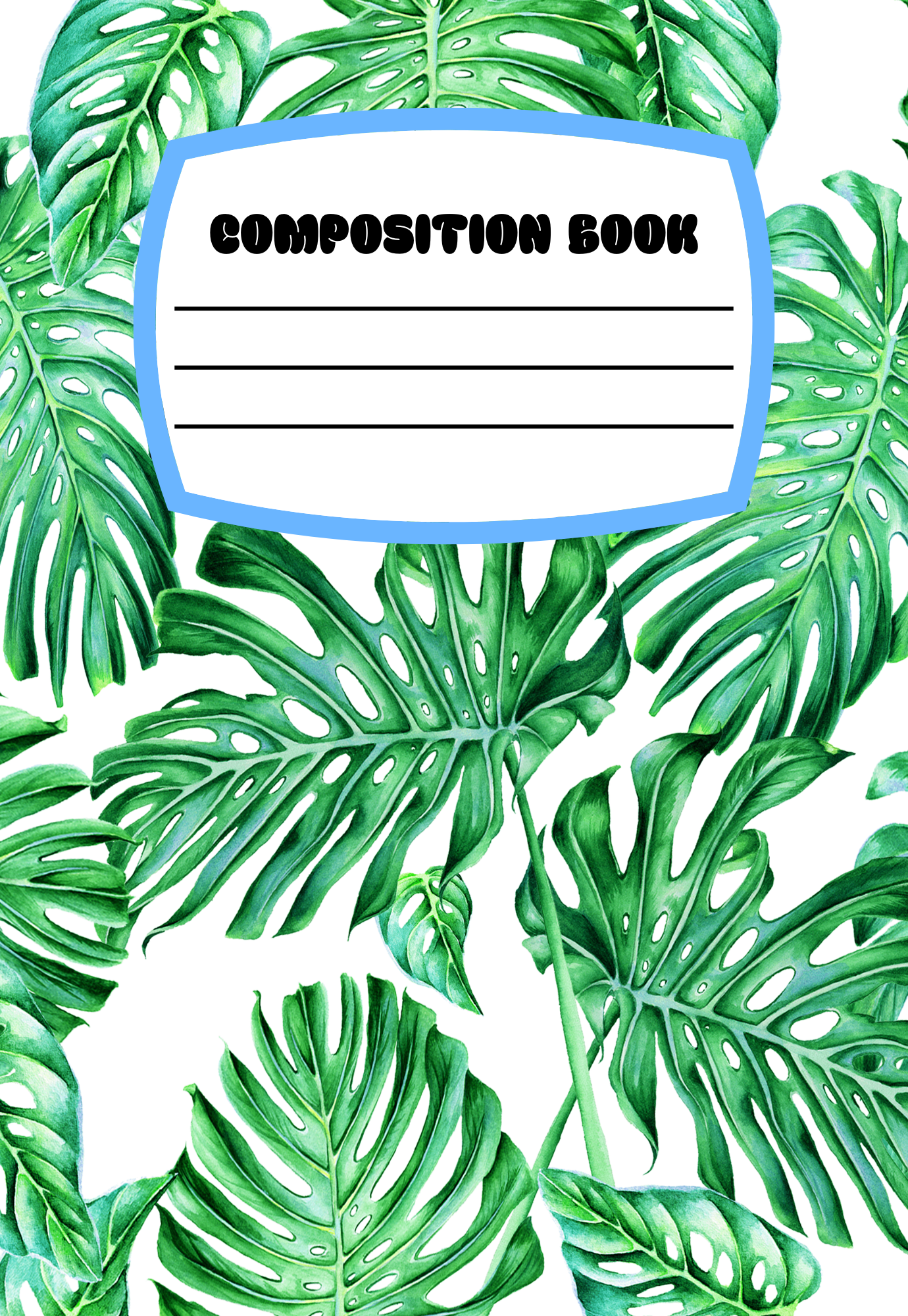 Monstera Leaves  *new* Notebook | Print