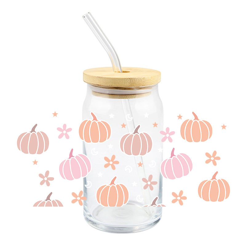 Pink & Orange Pumpkins | UVDTF Cup Wrap
