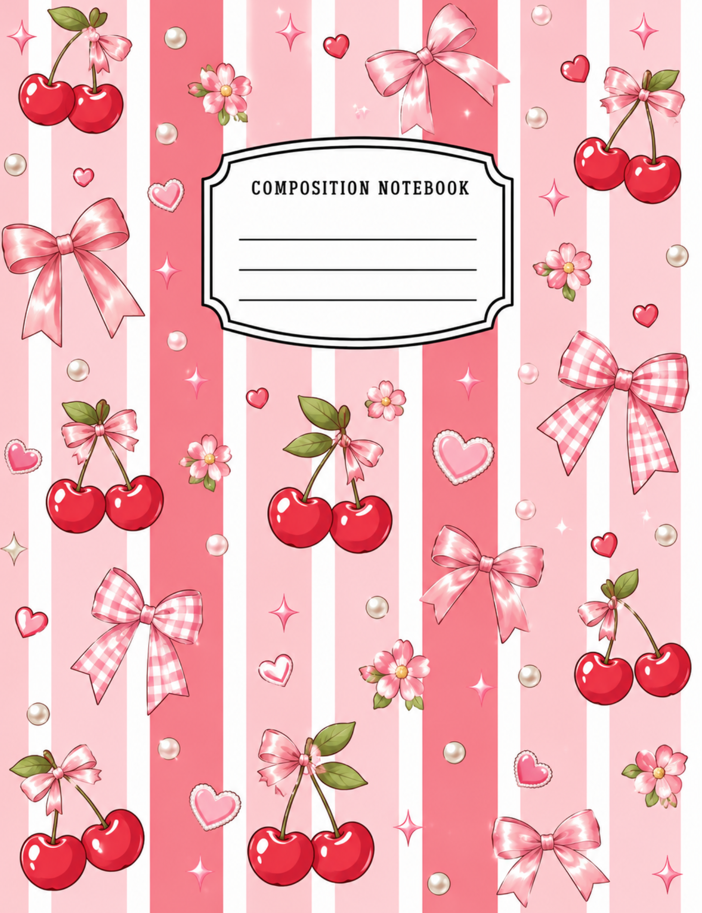 Cherries & Bows | Notebook or Print