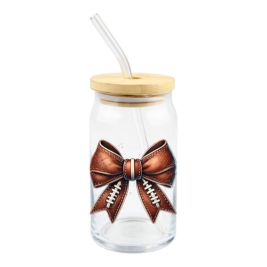 Football Bow | UVDTF Decal | 4 inches