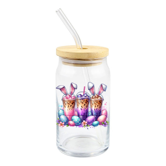 Bunny Coffee Cups | UVDTF Decal | 4 inches