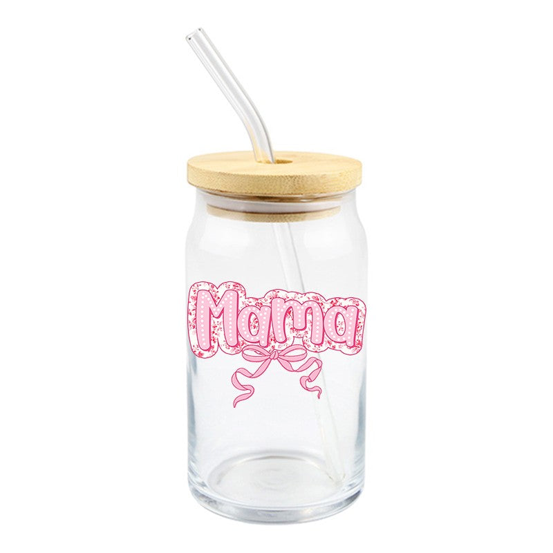Floral Pink Mama | UVDTF Decal | 4 inches