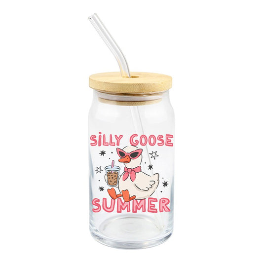 Silly Goose Summer  | UVDTF Decal | 4 inches