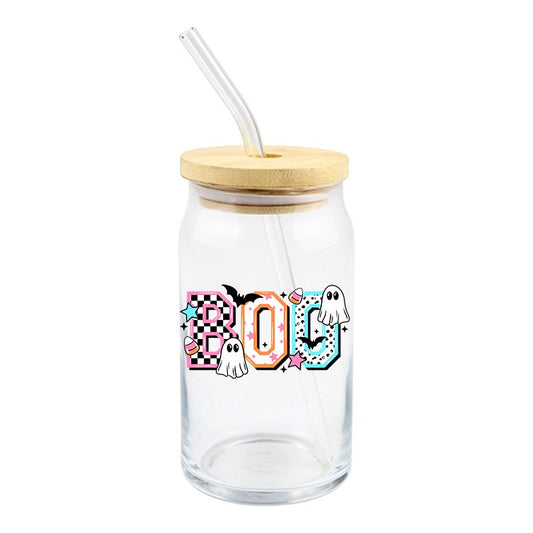 Boo {Block Letters} | UVDTF Decal | 4 inches