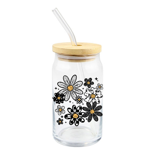 Patterned Daisies | UVDTF Decal | 4 inches