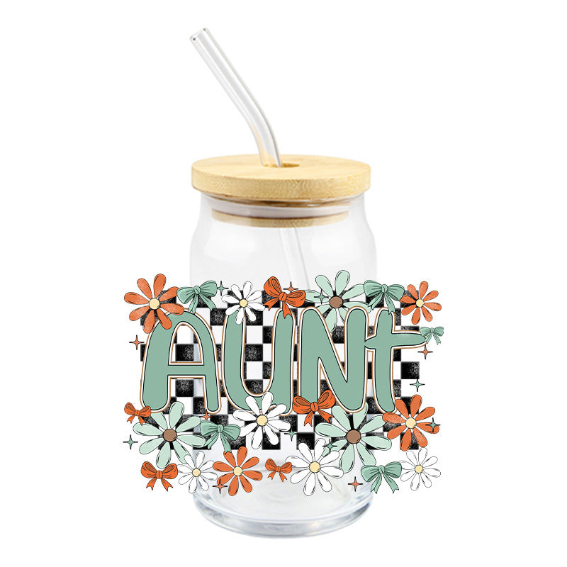 Checkered Aunt | UVDTF Decal