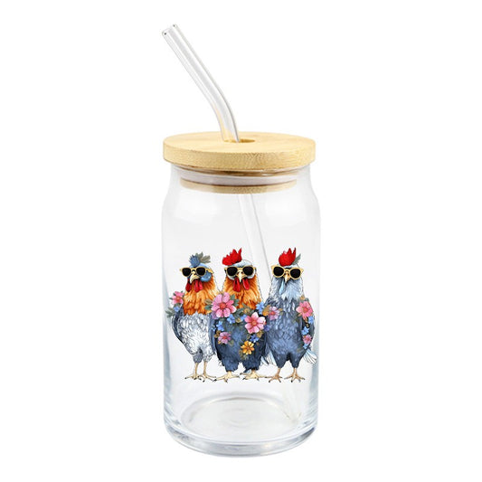 Sassy Chickens | UVDTF Decal | 4 inches