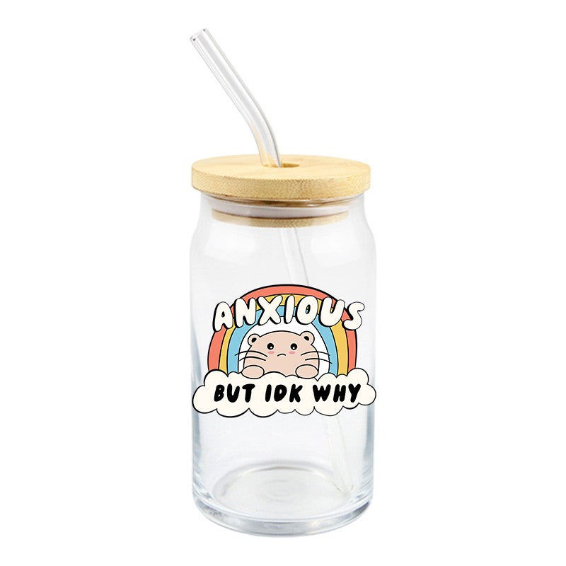 Anxious But IDK Why | UVDTF Decal | 4 inches