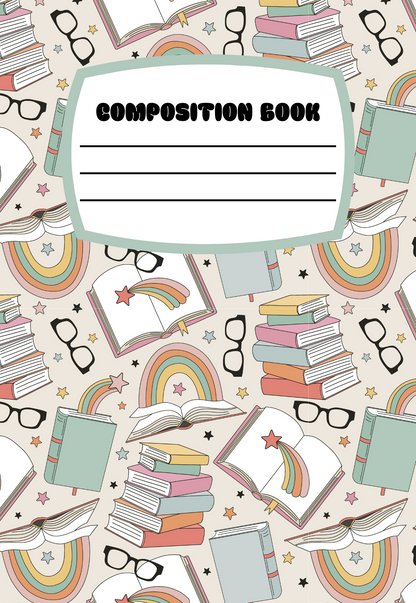 NEW Books & Rainbows Notebook | Print