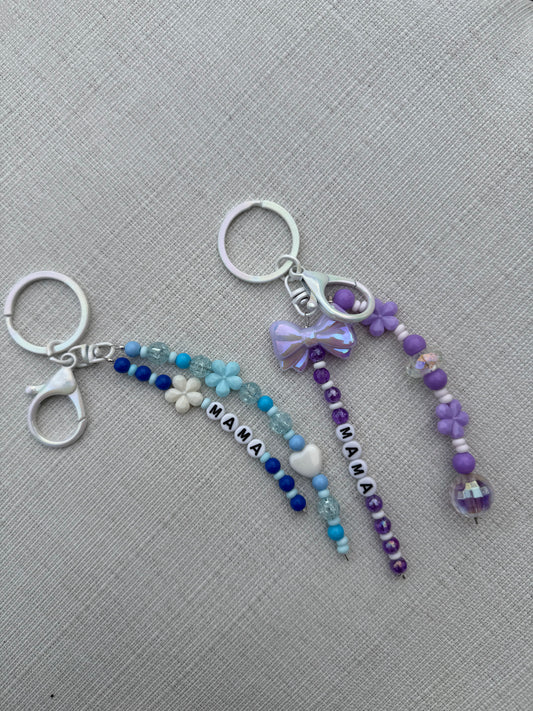Mama | Handmade Beaded Bag Charm