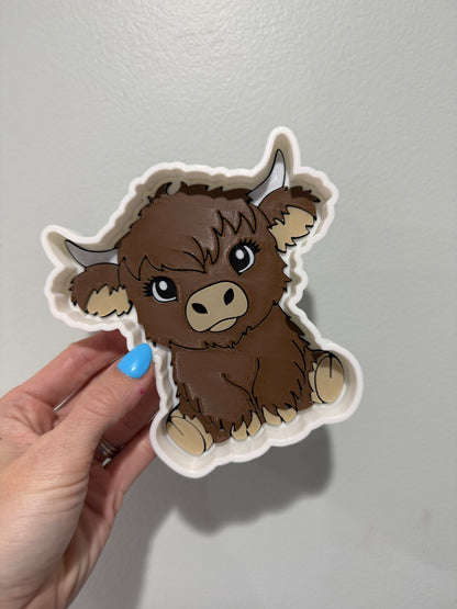 Highland Cow Trinket Tray