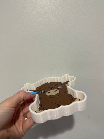 Highland Cow Trinket Tray