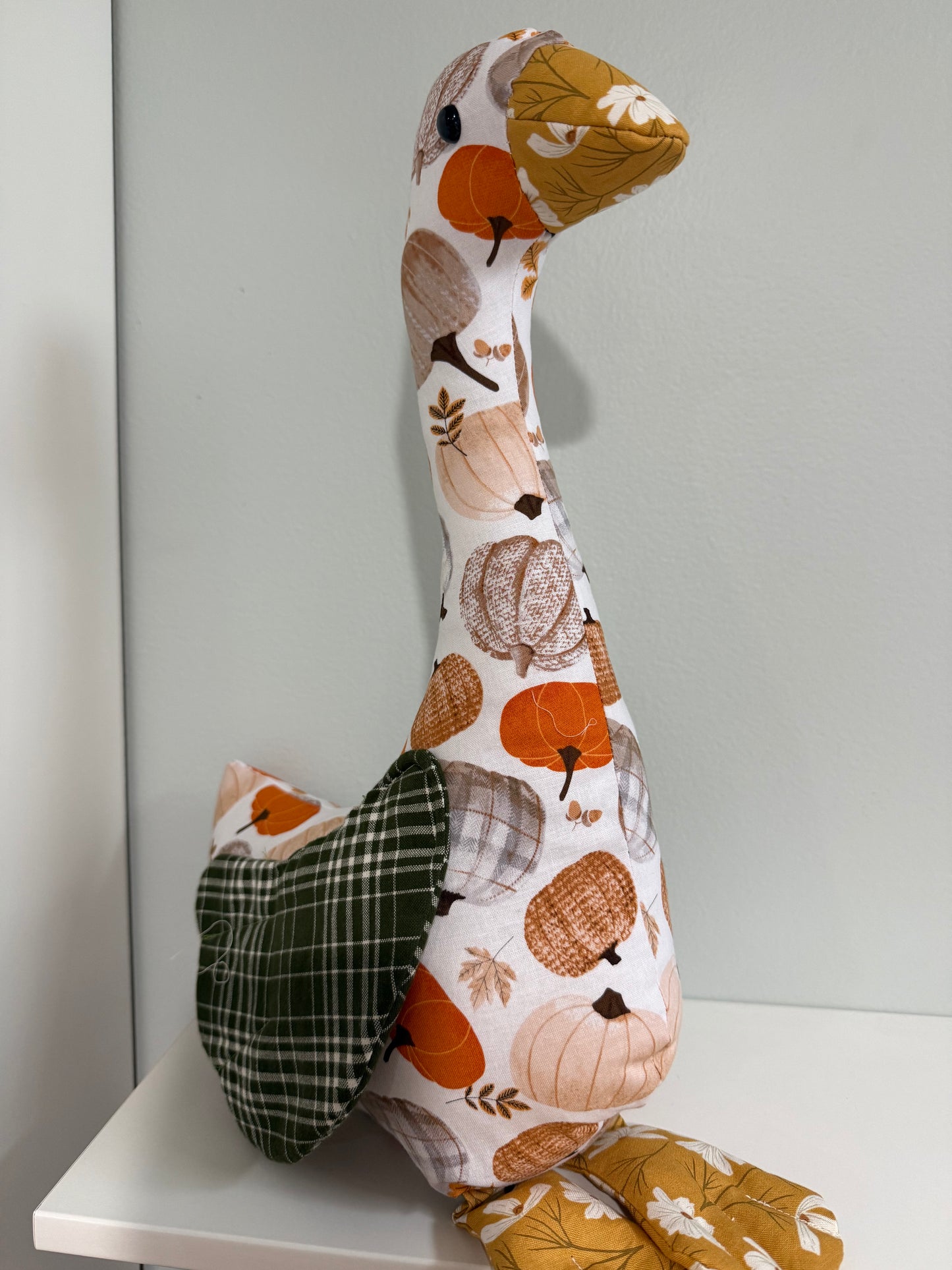 Pumpkin Patch 16" Hand Sewn Goose