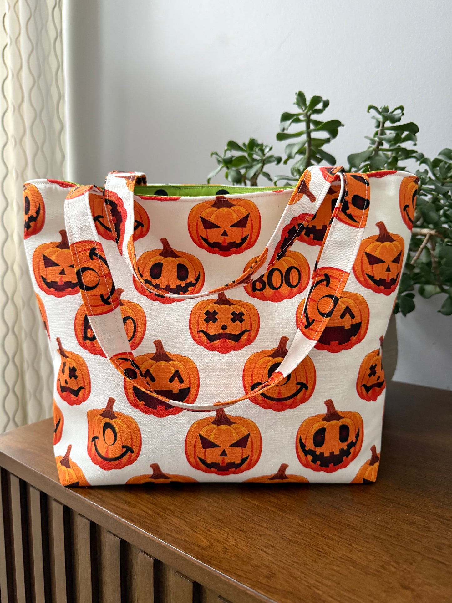 Boo Pumpkins Trick or Treat Tote