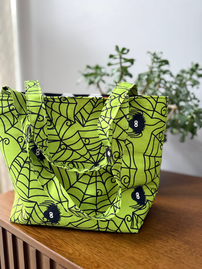 Spider Web Trick or Treat Tote