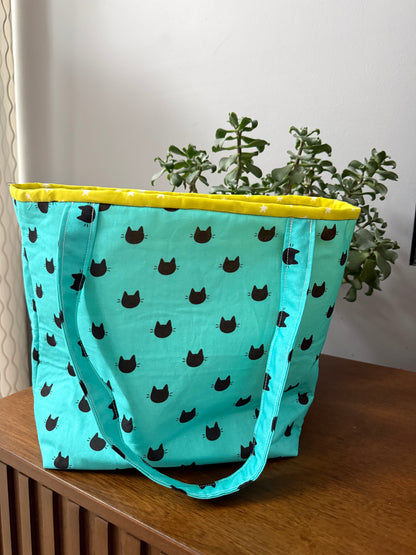 Black Cats Trick or Treat Tote