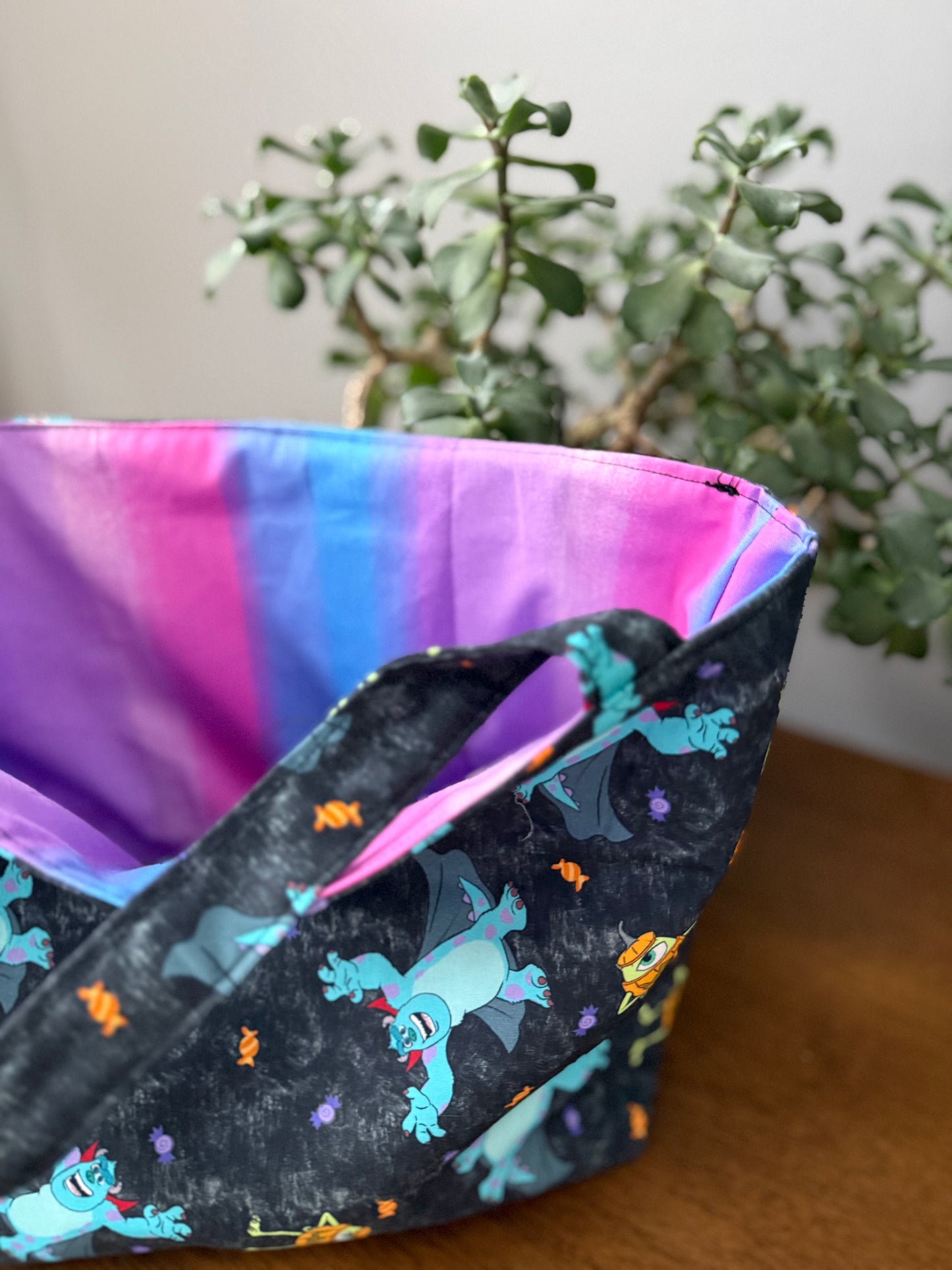 Scare Monsters w/ Ombre Inside Trick or Treat Tote