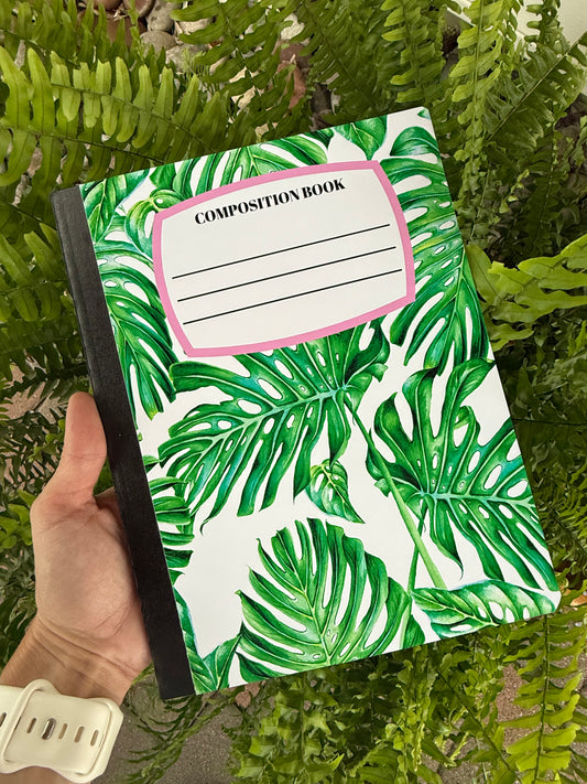 Monstera Leaves Notebook | Print