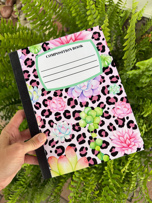 Succulent Leopard Notebook | Print
