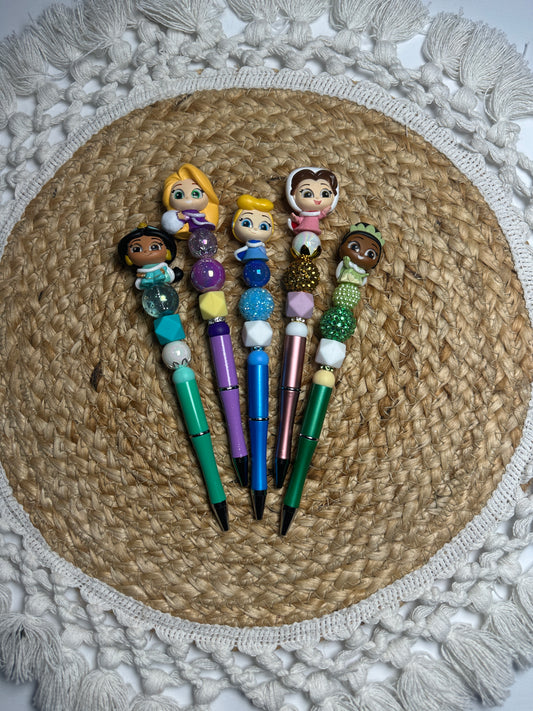 Winter Princesses Beaded Pen