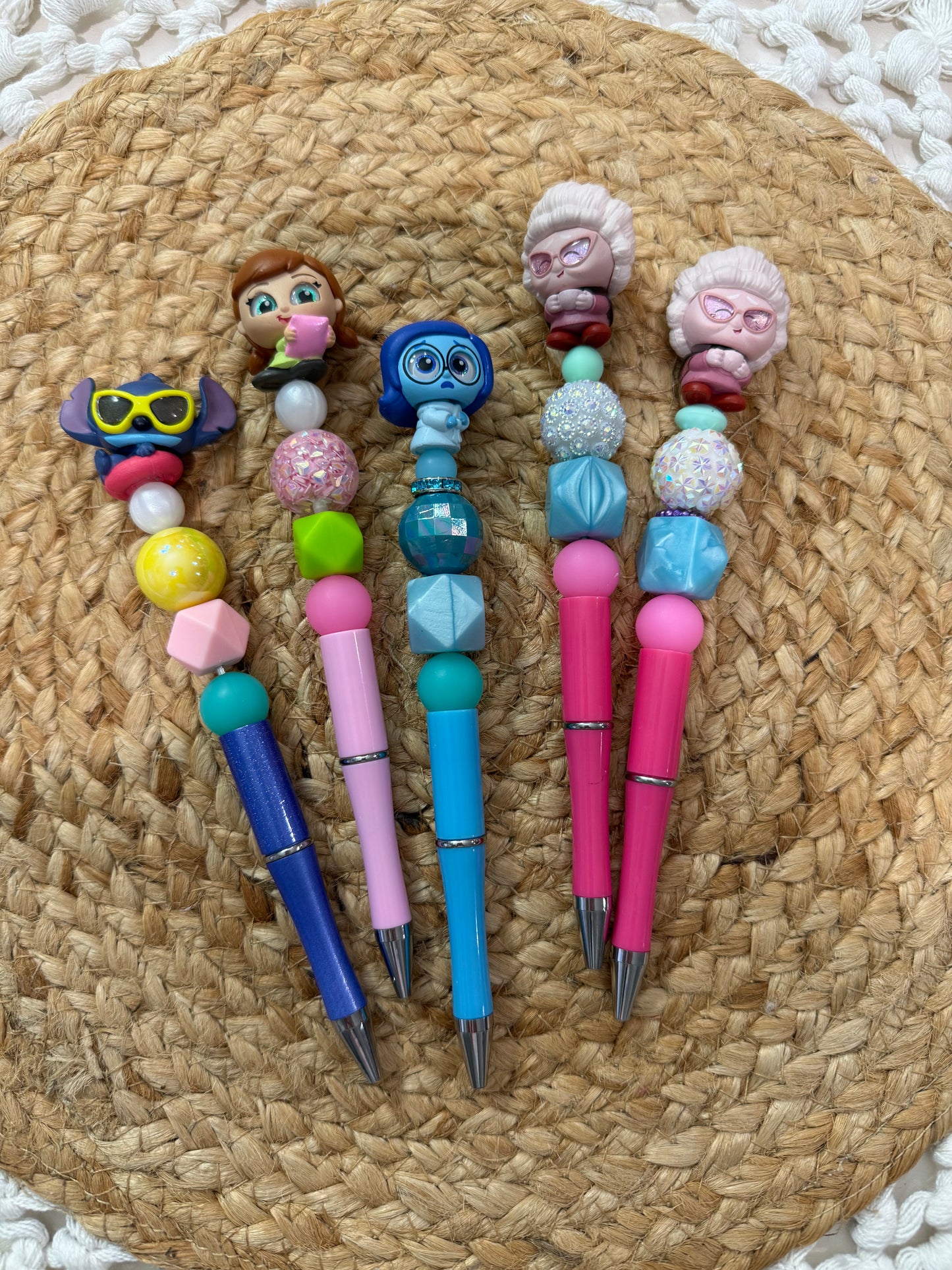 Characters Beaded Pens / Made by Ev