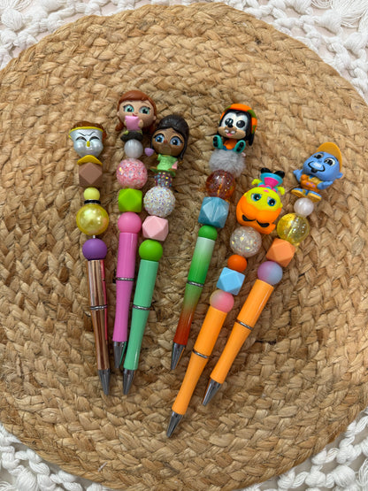 Characters Beaded Pens / Made by Ev