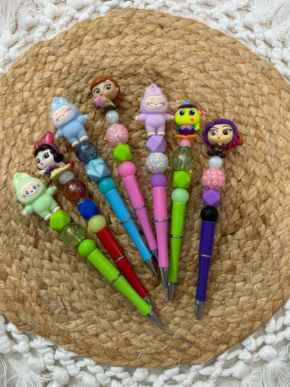 Characters Beaded Pens / Made by Ev