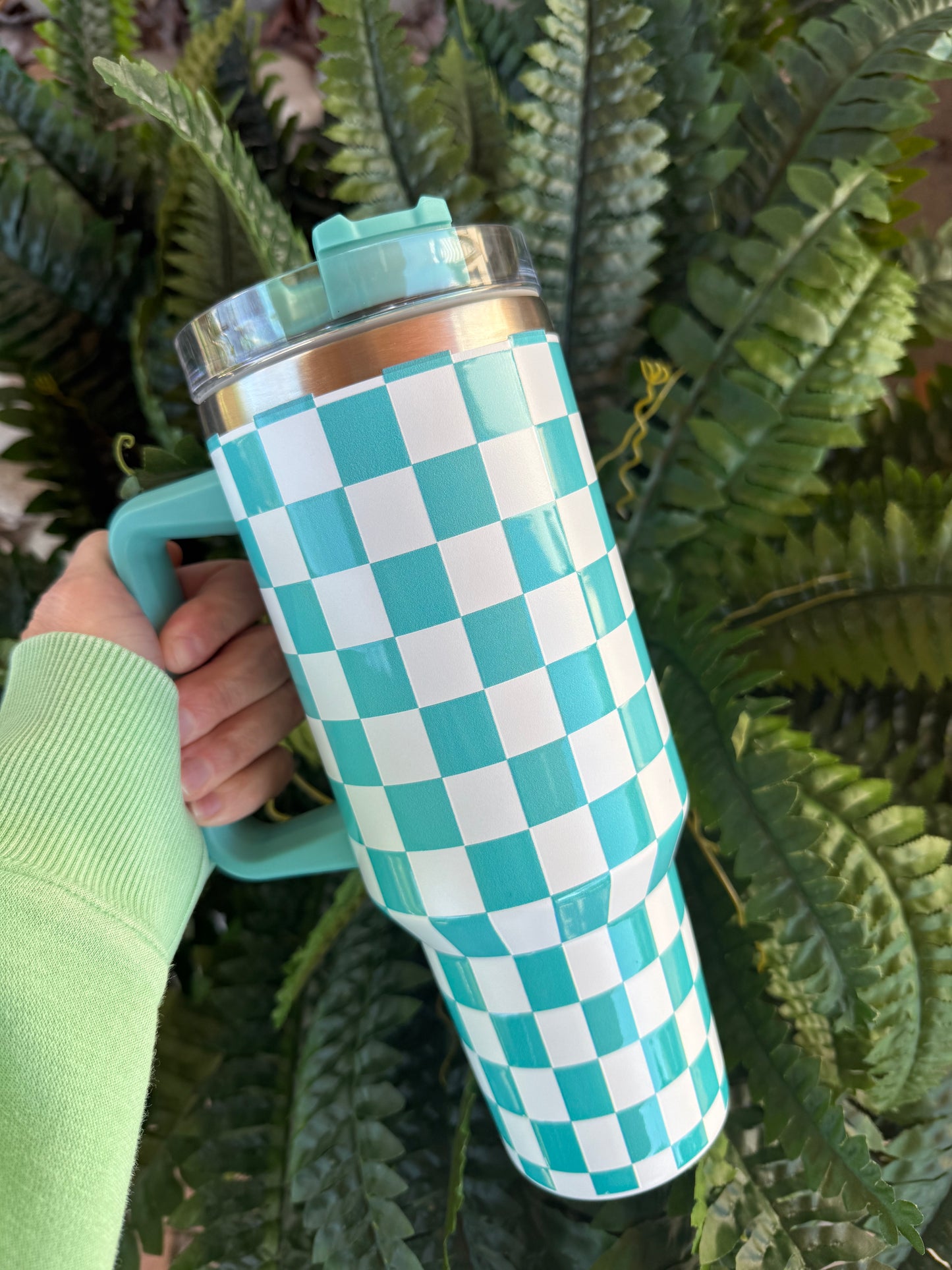 Checkered 40 oz Tumblers | Your Choice of Color